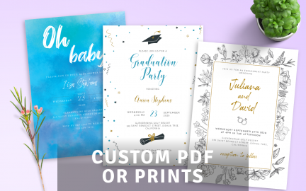 Invitation Templates - Customize &amp; Download or Print