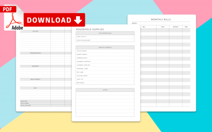 Collection of The Best Household Budget Templates