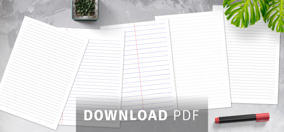 Lined Paper Templates - Download Printable PDF