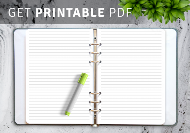 lined paper template printables