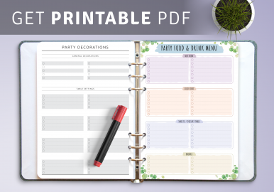 Party Planner Templates - Download Event Planning PDF