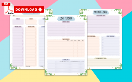 Personal Goal Setting Templates - Download PDF