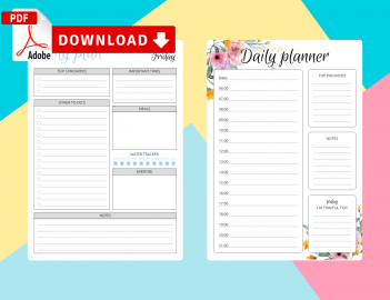 Paid & Free Printable Daily Calendar Templates - Download PDF