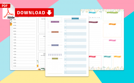 Paid & Free Printable Daily Calendar Templates - Download PDF