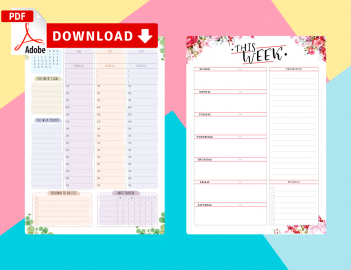 Weekly Calendar Templates - Download Printable PDF