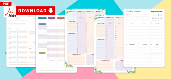 Weekly Calendar Templates - Download Printable PDF