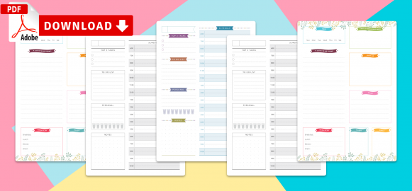 Undated Daily Planner Templates