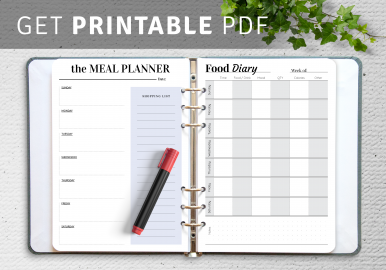 weekly meal planner templates download pdf