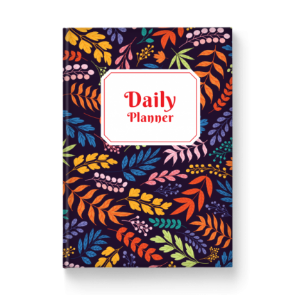 Daily Planner Hardcover - Floral Style