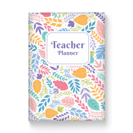 Teacher Planner Hardcover - Floral Style