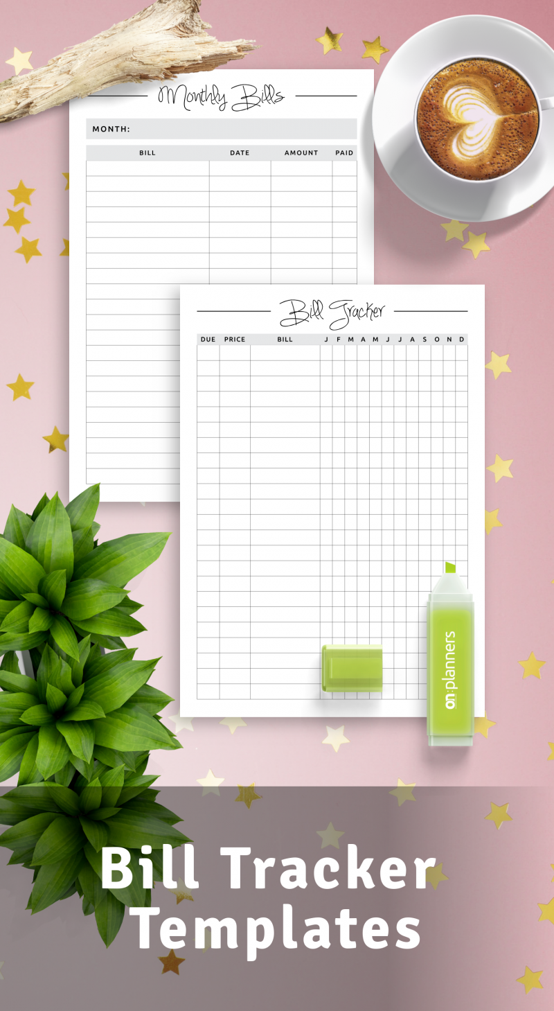 10 Best Bill Tracker Templates For Planning Your Budget