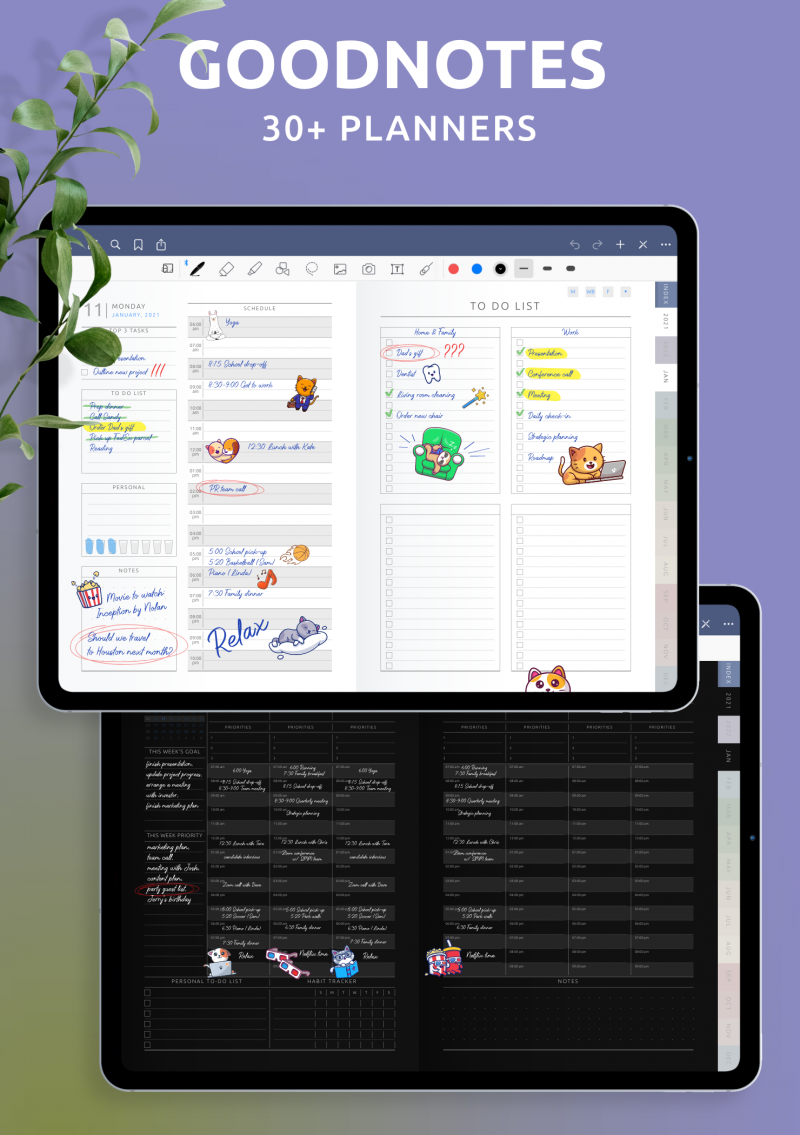 best digital planner for goodnotes free