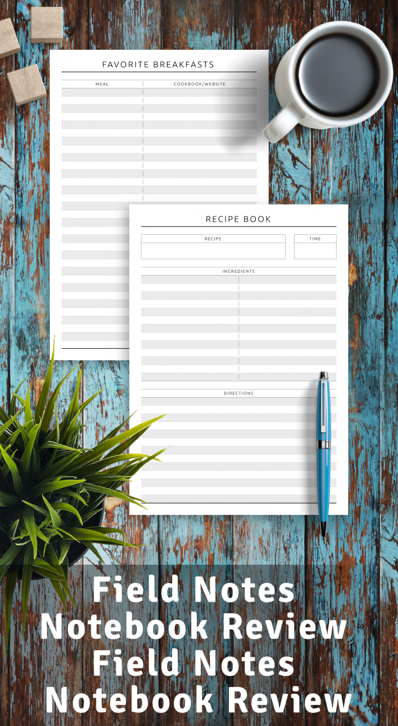 Free Blank Cookbook Template - Download in PNG