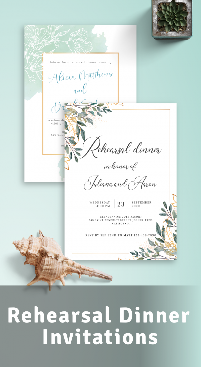 Rehearsal Dinner Invitations - Download or Order prints