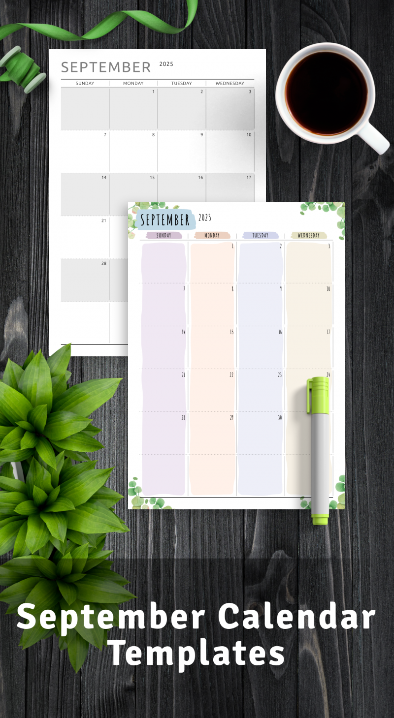 September 2026 Calendar Templates - Download PDF
