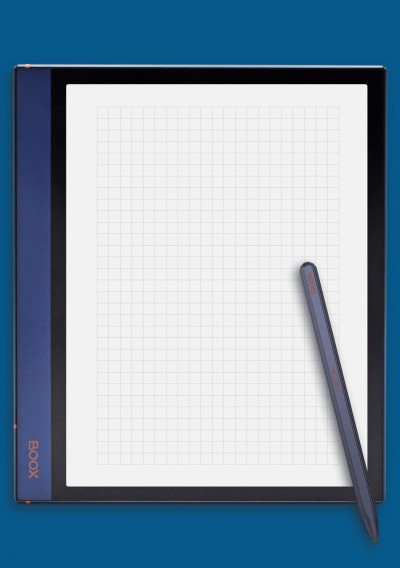 1/4 inch Graph Paper template for BOOX Note
