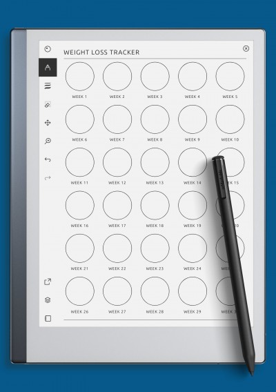reMarkable 30-Week Weight Loss Tracker