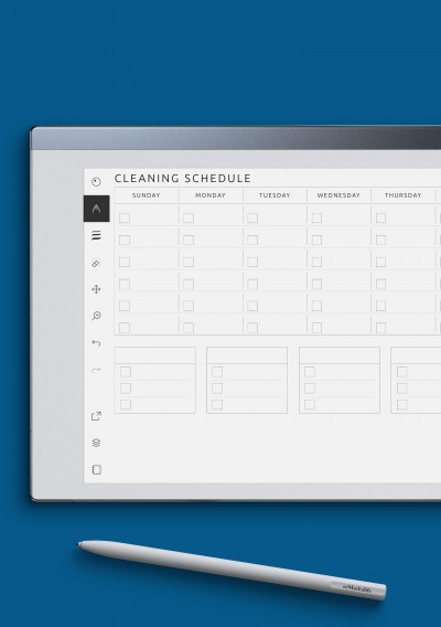 reMarkable Cleaning Schedule Planner