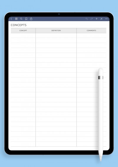 iPad & Android Concepts Template
