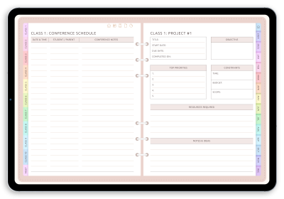 Download Customizable Digital Teacher Planner PDF