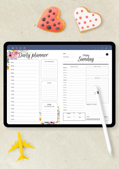 Notability Daily Planner Templates 5 in 1 Bundle