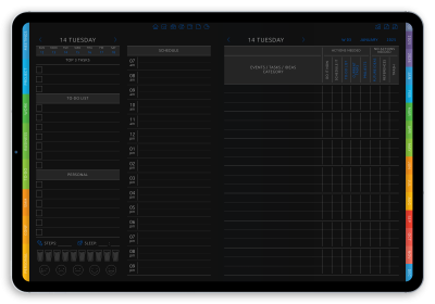 Daily Productivity Digital Planner (Light Theme) - Download for iPad ...