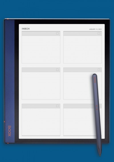 BOOX Note Air Dated Inbox Template