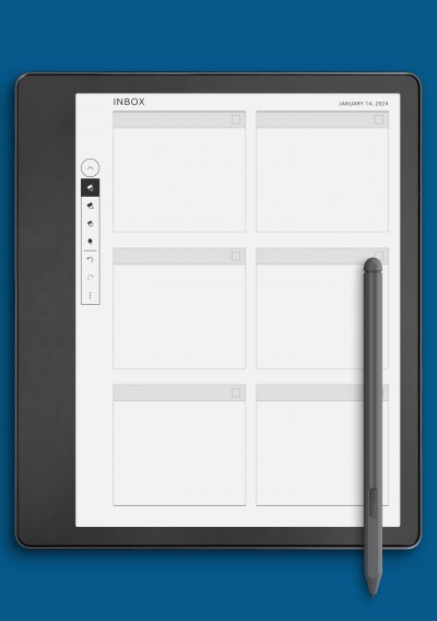 Dated Inbox Template for Kindle Scribe