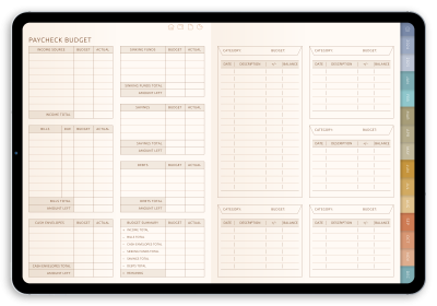 Download Digital Budget Planner for iPad and Android Devices