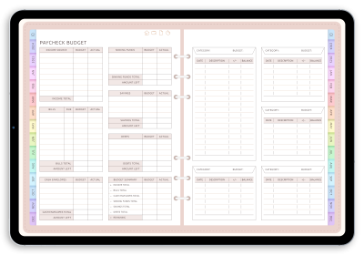 Download Digital Budget Planner for iPad and Android Devices