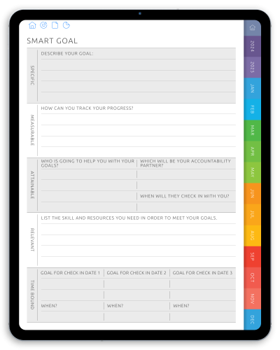 Download Digital Goal Planner PDF for GoodNotes, iPad