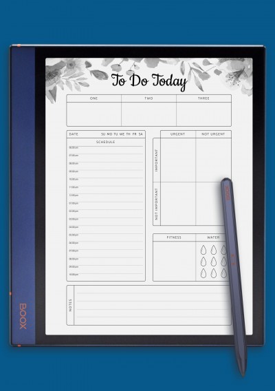 To Do Today Template for BOOX Note Air