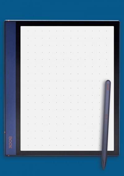 Dot Grid Paper with 2 dots per inch template for BOOX Note