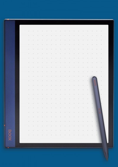 Dot Grid Paper with 3 dots per inch template for BOOX Note
