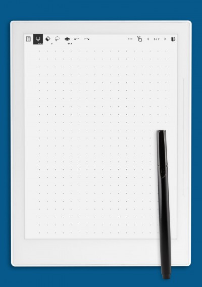 Dot Grid Paper with 3 dots per inch template for Supernote