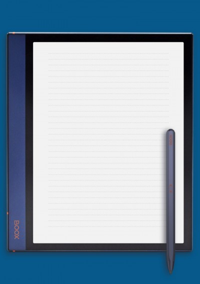 Dotted Lined Paper Printables 6.35 mm line height template for BOOX Note