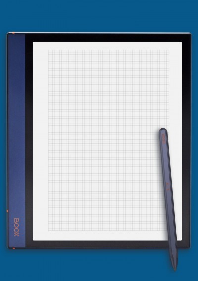 Graph Paper 10 squares per inch template for BOOX Note