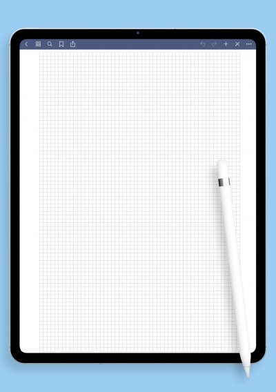 Graph Paper 10 squares per inch template for GoodNotes