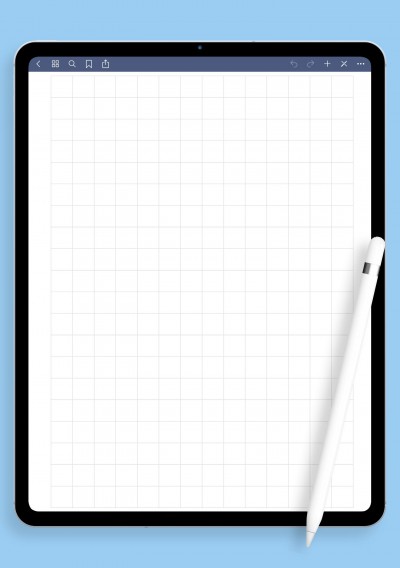 Graph Paper 1cm Square template for GoodNotes