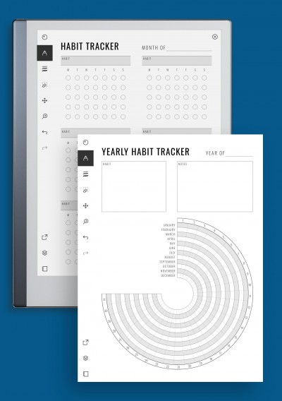 reMarkable Habit Tracker Template Classic