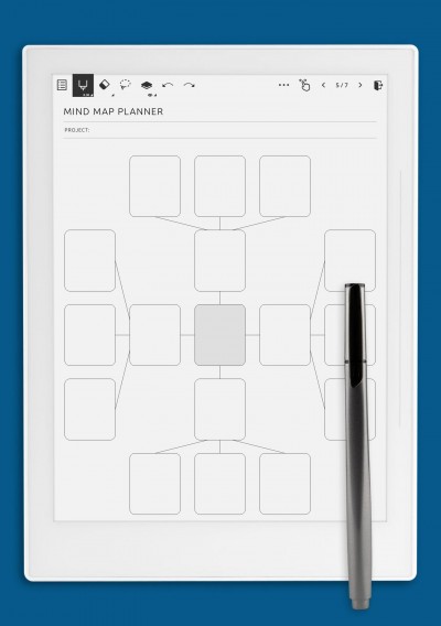 Supernote Mind Map Planner Template