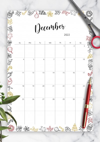 December Calendar - Christmas Mood Theme