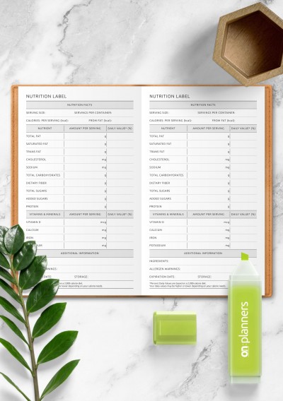 TN Nutrition Label