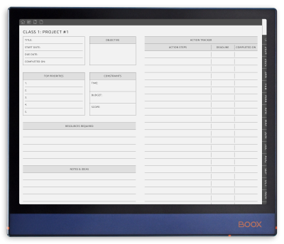 Download Printable ONYX BOOX - Teacher Planner PDF