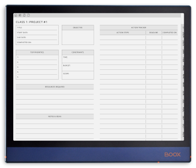 Download Printable ONYX BOOX - Teacher Planner PDF