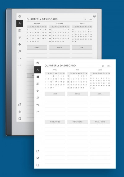 reMarkable Quarterly Dashboard Template