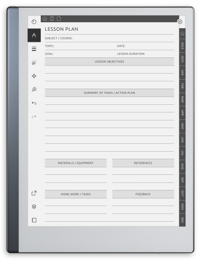 Download Printable reMarkable Teacher Planner PDF