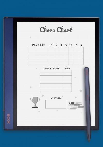 Reward Chore Chart Template for BOOX Note