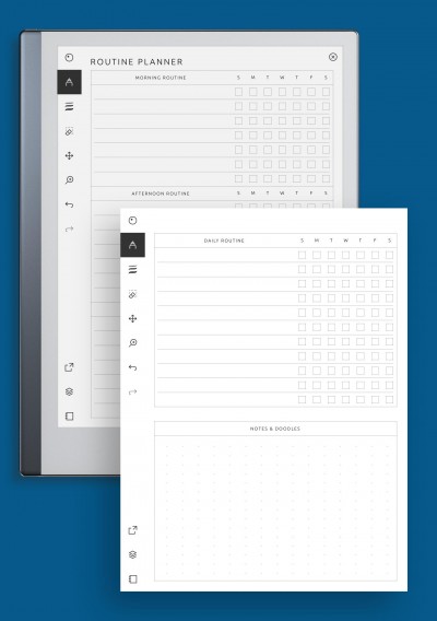 reMarkable Routine Planner Template