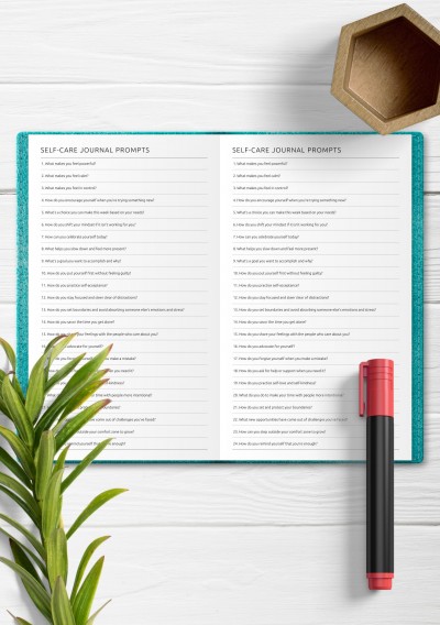 TN Self-Care Journal Prompts Template